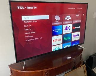 $125 -C151. 55" Roku TV. Dec. 2018. No remote!