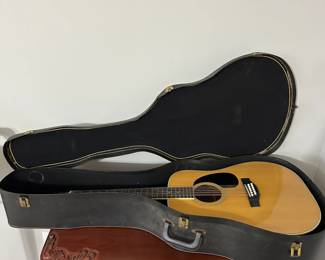 C19 - $175. Vintage Suzuki Guitar No F180-12 with Hard Case. 