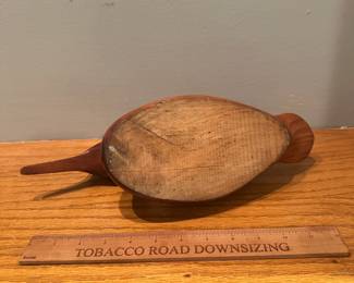 D1 - $25. Unsigned Hand Carved Duck Decoy