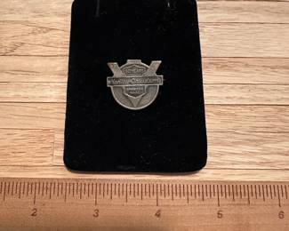C6 - $125 *Sterling* Harley Davidson 50 years American Made. Collectible Pin. 