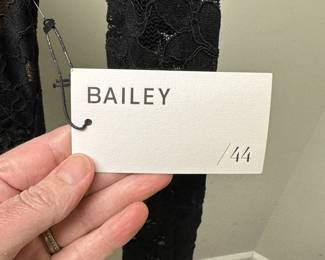 C71 - $40. XS -NWT. Bailey 44 "I Love The Nightlife" Black Dress. 