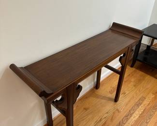 C43 - $225. Vintage Chinese Altar Table. Measures 48.5" wide x 14" deep x 34.5" tall. 