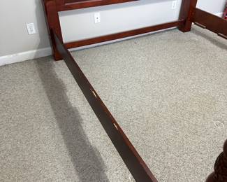 C49 - $250 - King Size 4 Poster Bed Frame. Measures 83" wide x 95" deep x 84" tall.  No frame / slats included. No mattress available. 