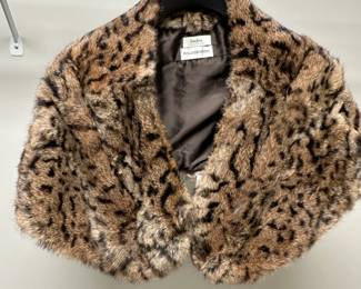 C81 - $225 - Neiman Marcus Pologeorgis Dyed Rabbit Shrug. 