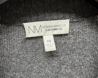 C84 - $95. XS - Neiman Marcus Cashmere. Dyed Rabbit Fur & Cashmere Open Front Duster