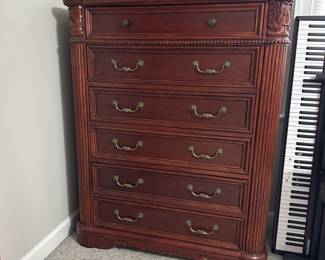 C51 - $175. 6 Drawer Dresser measures 42" wide x 19.5" deep x 52" tall. All drawers slide great! Minor surface wear on the top. 