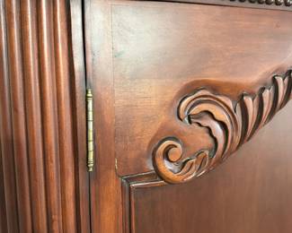 C50 - $95 Amoire / Media Cabinet. Measures 42" wide x 22" deep x 71.5" tall. Moves in 2 pieces! 