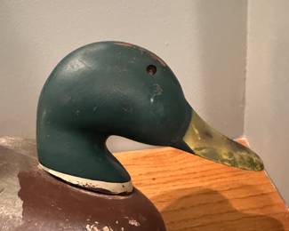 D17 - $40. Very Large Mallard Decoy. Stamped. Decoys Unlimited RD #5 Wattsburg Road Erie, Penna. 