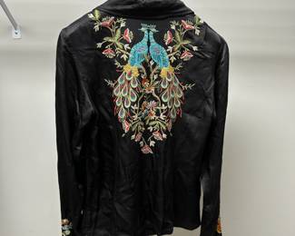 C93 - $50. XS-NWT. Johnny Was Embroidered Jacket. Kandana Satin