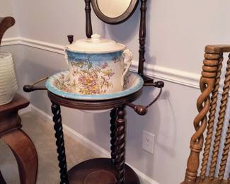 Early ornate wash stand