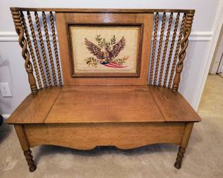Very ornate dressing bench