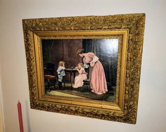 Very nice gold gilded framed print