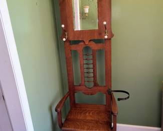 Small hall tree with umbrella stand 