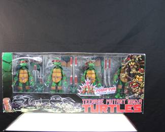 Teenage Mutant Ninja Turtles Autographed Action Figures