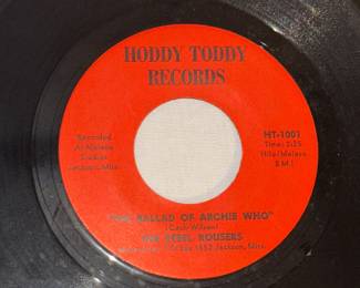 HOTTY TODDY RECRODS- "THE BALLAD OF ARCHIE WHO" AND "THE REBEL ROUSERS" - RARE FIND RECROD WITH BALAD ABOUT ARCHIE MANNING
