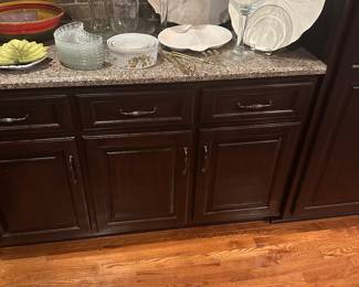 MORE GLASS AND WHITE SERVING PIECES