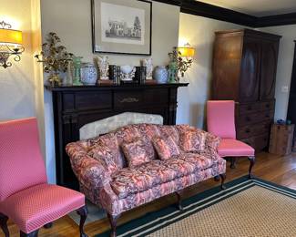 SOFA AND TWO CHAIRS IN MAIN LIVING ROOM