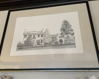 HISTORICAL HOMES FRAMED THROUGHT THE HOUSE