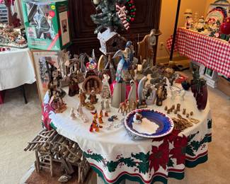 Artesian pottery Christmas nativity