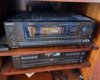 Sony five-disc player and receiver 
