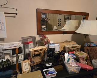 Singer 401A Sewing Machine, Vintage Skagit, Janome Memory Craft 11000 FS Embroidery and Sewing Machine. 