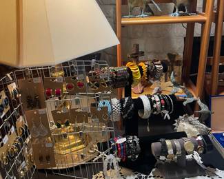 Bracelets and earrings