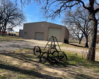 Antique wagon wheels