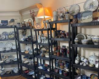 Extensive collection of handcrafted pottery, signed by the artists of  Durango, Colorado, and Santa Fe, New Mexico