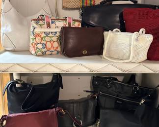 Vintage Purses, many Coach 