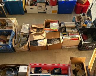 Misc Garage Items: hardware 