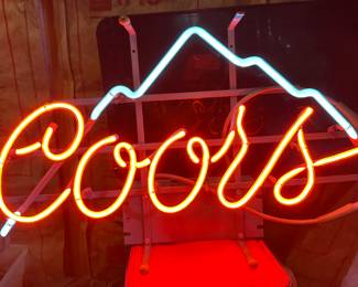 Neon Vintage Coors Sign 