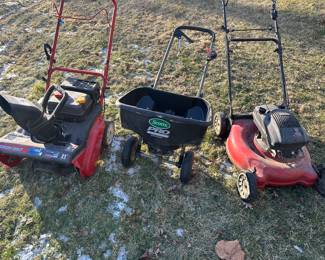 Snowblower, 
Push Mower 