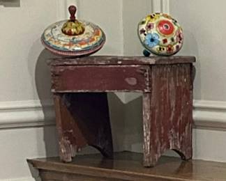 wood bench and draddle