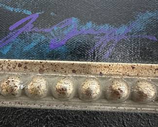 #1 - $3,600 - Dale Terbush acrylic painting of desert sunset 40x52