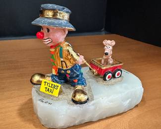 #24 - $36 - Tyler's taxi by Ron Lee 324/1800 - 1991- 6x6x4
