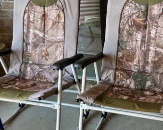 #111 - $50 each - Gander mountain rocking lawn chairs 2 available