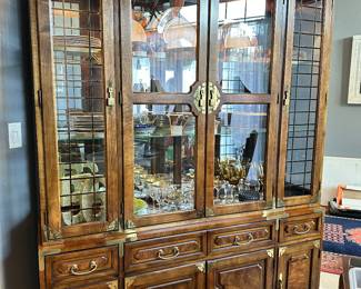 #38 - $480 - Bernhardt Asian china cabinet 6Tx5Lx17D