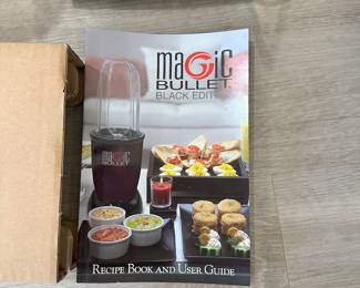 #65B - $68 - Ninja black bullet blender set 13 pieces