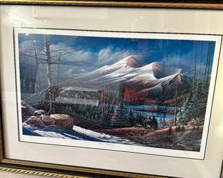 #36 - $130 - limited print Terry Redlin The Master of the Valley 2635/6800 1989 -44x33
