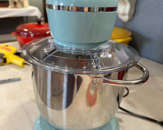 #65A - $54 - Teal kitchen in the box mixer 