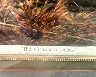#32 - $80 - limited print Terry Redlin The  Conservationists 213/29500 - 1991-25x33