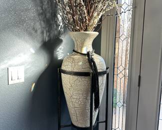 #35 - $90 - Dry flowers in planters on stand 7'Tx25
