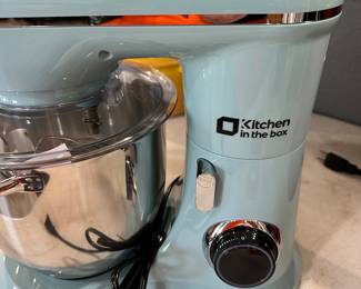 #65A - $54 - Teal kitchen in the box mixer 