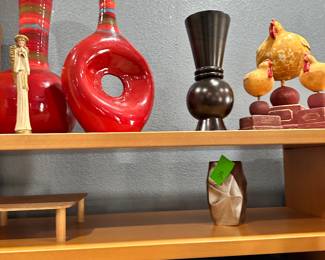 Red vases