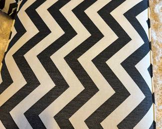 $44 - $400 - Cindy Crawford Home set of 2 zebra chairs 38x31x38 with 1 ottoman 18x29x22
