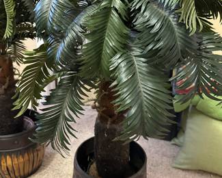 #91 - $60 -Set of faux palm trees 41H

