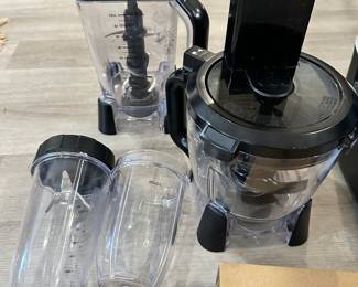 #65B - $68 - Ninja black bullet blender set 13 pieces