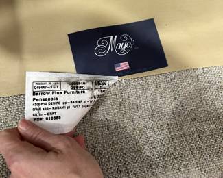 #2 - $380 - Mayo made in Texas tan tweed 37x41x93
