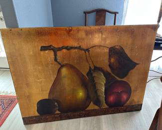 #42A - $80 - Pear / apple art (Havertys) 54x40
