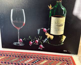#37 - $250 - Michael Godard 235/350 wine bottle 38x28
